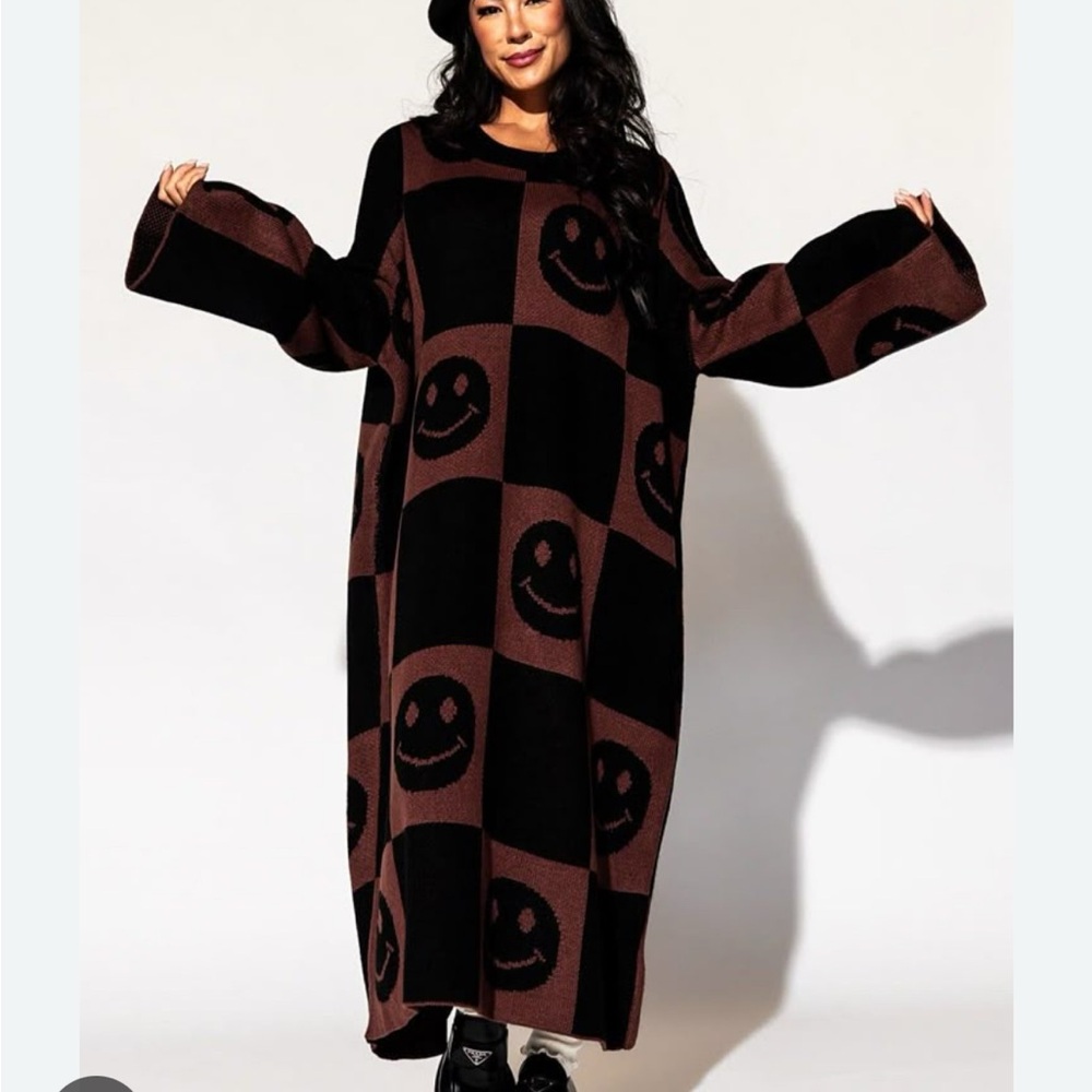 Dressed in Lala oversized smiley face dress